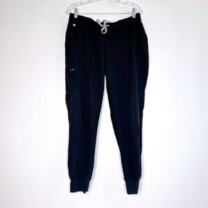 FIGS Maternity Zamora Scrub Pants MED Black Pregnancy Medical Nurse Veterinary